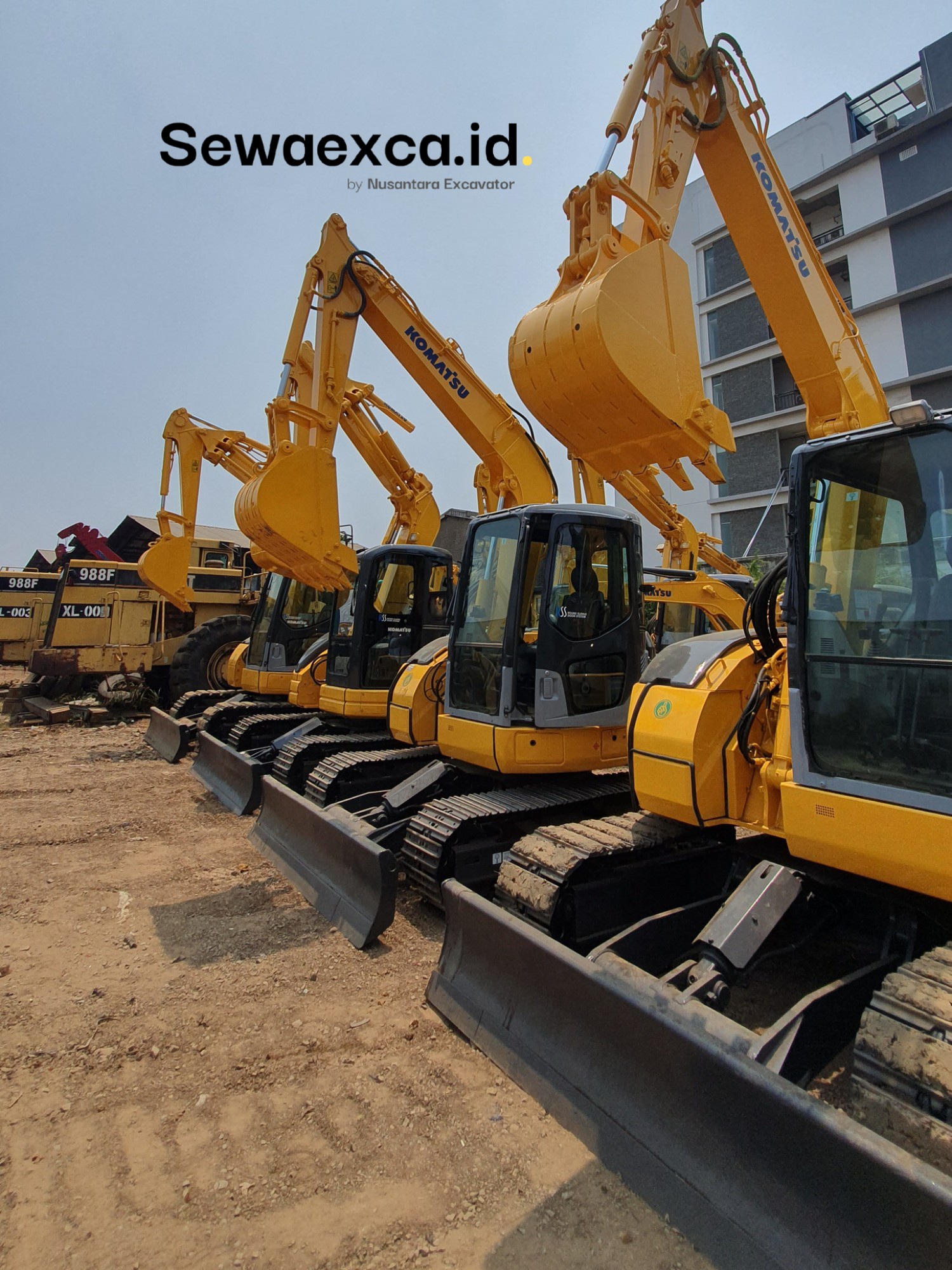 Excavator 7 ton Komatsu di armada Sewaexca.id