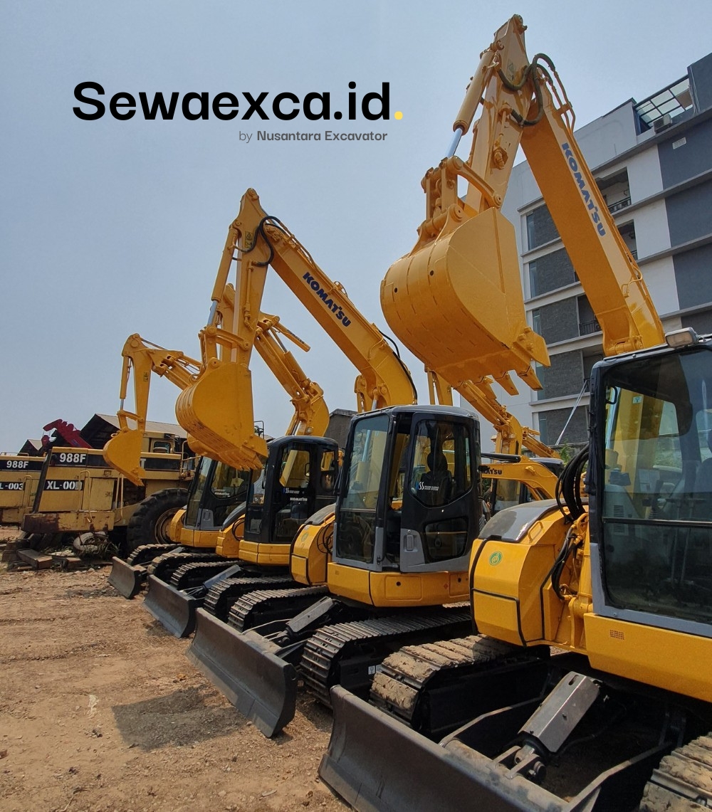 Tim dan armada rental excavator Sewaexca.id di Semarang